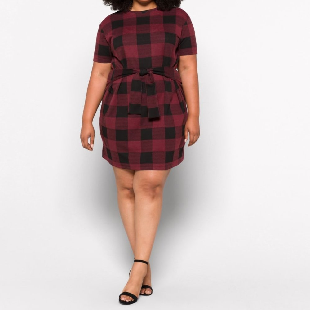BB DAKOTA X STEVE MADDEN Fatuma Tie Detail Knit Dress SZ L NWT